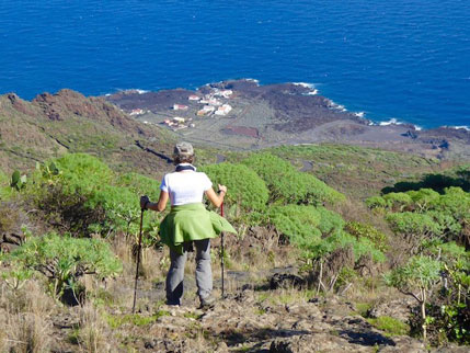 Ruta "De cumbre a mar" en la isla de El Hierro